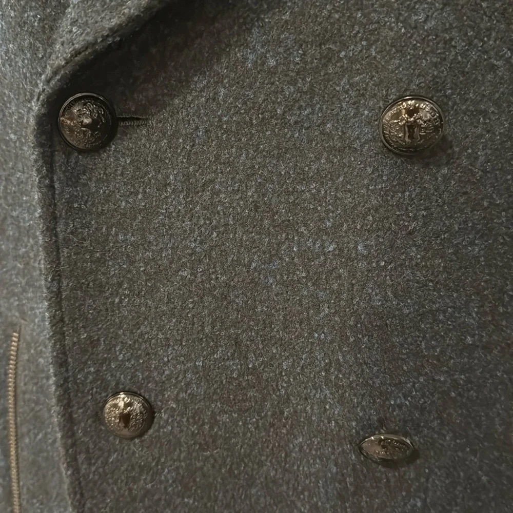 John Varvatos Luxe Wool Blend Pea Coat